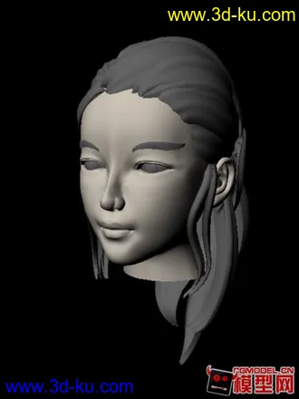 3D打印模型女人头像的图片