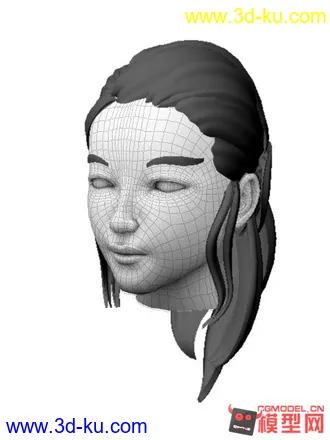 3D打印模型女人头像的图片