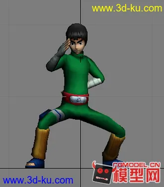 3D打印模型火影--小李 有绑定。MAX的图片