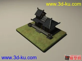 遊戲用中式民居模型的图片