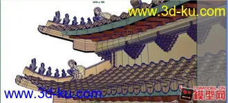 動畫用中式建築模型的图片