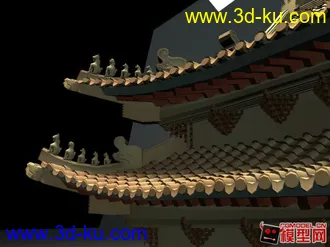 動畫用中式建築模型的图片