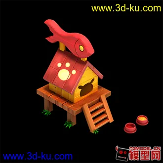 3D打印模型卡通建筑的图片