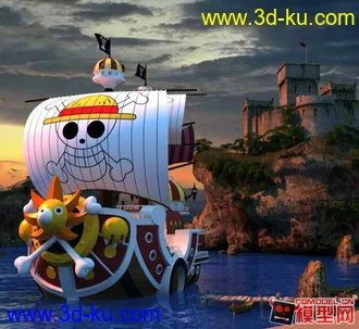 3D打印模型海贼王 sunny号的图片