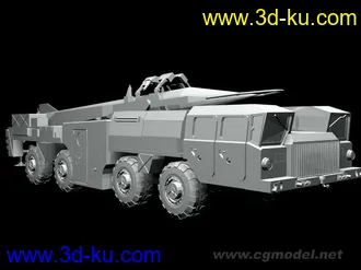 3D打印模型流动导弹发射车的图片