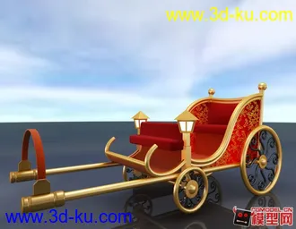 3D打印模型圣诞小马车的图片