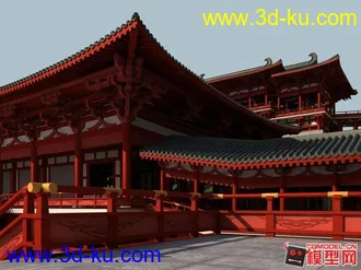 3D打印模型仿唐建筑,唐式建筑的图片