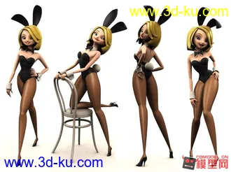 3D打印模型兔女郎的图片