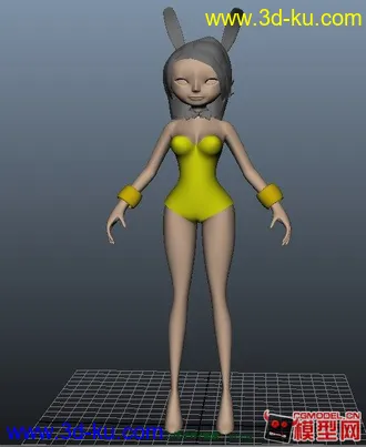 3D打印模型兔女郎的图片