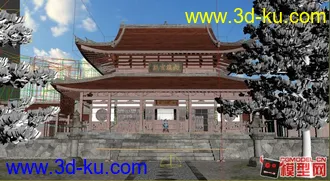 3D打印模型超写实中国古庙建筑_分享啦！！的图片