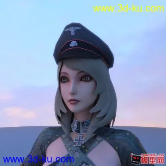 3D打印模型带绑定和表情的极品美女，性感美女的图片