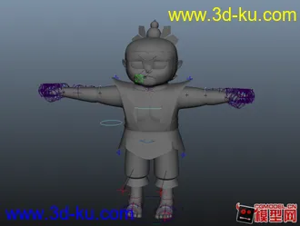 3D打印模型带绑定的葫芦娃的图片