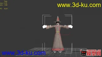 3D打印模型男魔法师服装的图片