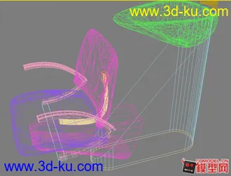 3D打印模型一个理发美容店的沙发的图片
