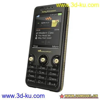 3D打印模型手机——sonyericsson_w660i的图片