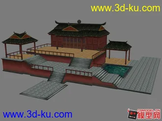 3D打印模型小场景、、学习做的。。请指教的图片