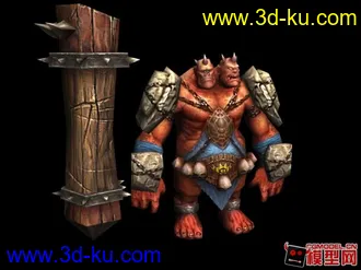 3D打印模型神魔大陆BOSS 双头巨人的图片