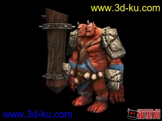 3D打印模型神魔大陆BOSS 双头巨人的图片