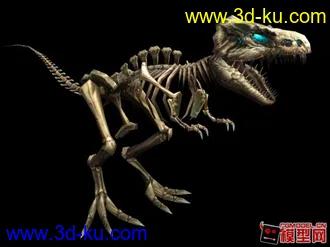 3D打印模型神魔大陆BOSS霸王龙骨架的图片