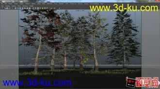 3D打印模型送大家几棵电影级别的树，不为别的，就为学习。的图片
