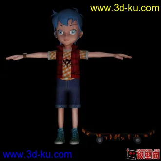 3D打印模型一个简单的小孩的图片