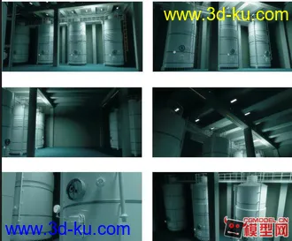 3D打印模型工业厂房png的图片