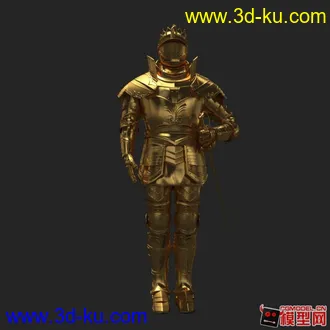 3D打印模型中世纪骑士盔甲的图片