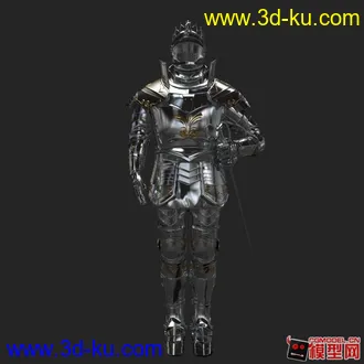 3D打印模型中世纪骑士盔甲的图片
