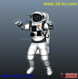 3D打印模型宇航员带绑定的图片