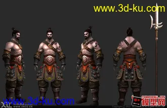 3D打印模型网游角色的图片