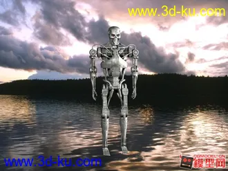 终结者2 骨架机器人模型T-800 （带骨骼,控制器）模型下载的图片