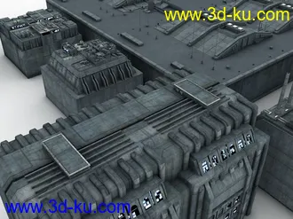 3D打印模型Stefan Morrell大师级科幻元素建筑合集的图片