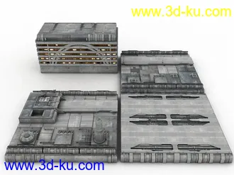 3D打印模型Stefan Morrell大师级科幻元素建筑合集的图片