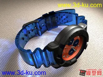 3D打印模型一个手表，表带材质不错，哈哈哈的图片