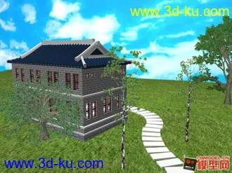 3D打印模型学校教学楼的图片