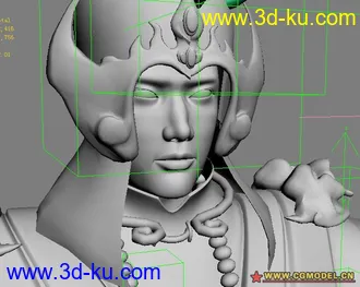 3D打印模型古代将军的图片