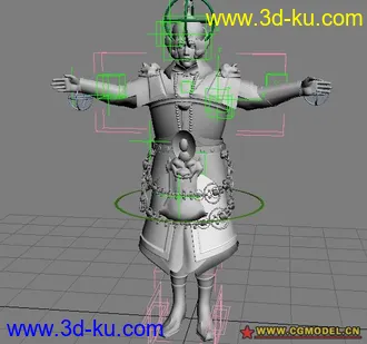 3D打印模型古代将军的图片