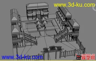 3D打印模型酒楼的图片
