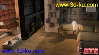 3D打印模型MAYA场景，带工程目录的图片
