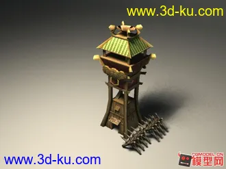哨站一座模型的图片