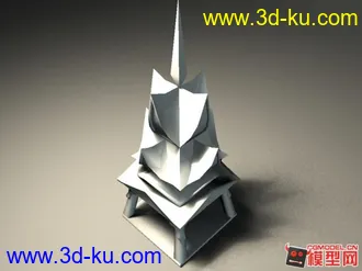 新型涼亭一座模型的图片