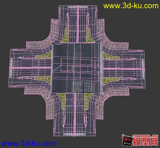 十字路口建模 新手建模 不足之处望点评模型的图片1