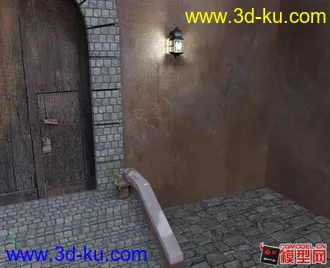 3D打印模型Castledoor 大宅门 OBJ带贴图的图片
