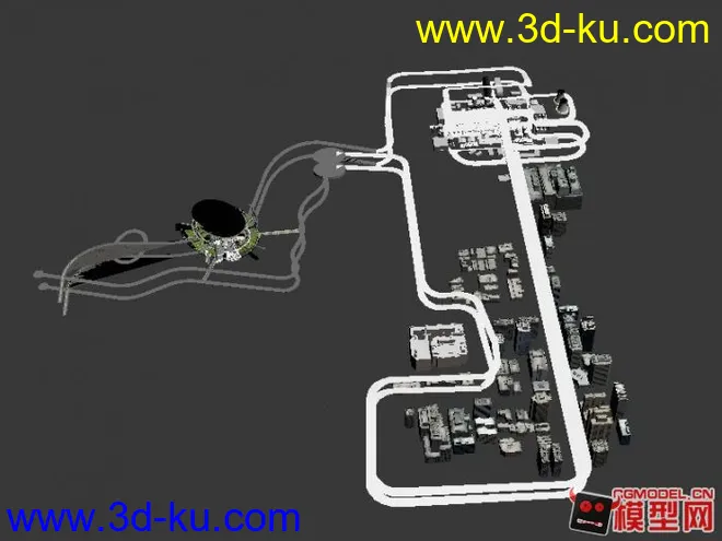 站里的模型整合在一起本想用U3D来做个赛车游戏的 还是有难度 所以放弃了 新手求意见的图片1