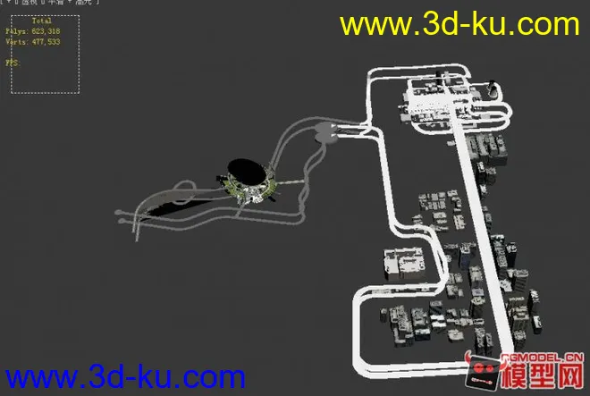 站里的模型整合在一起本想用U3D来做个赛车游戏的 还是有难度 所以放弃了 新手求意见的图片2