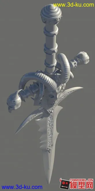 3D打印模型骷髅之剑霜之哀伤的图片