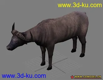 3D打印模型非洲水牛- Low ploygon的图片