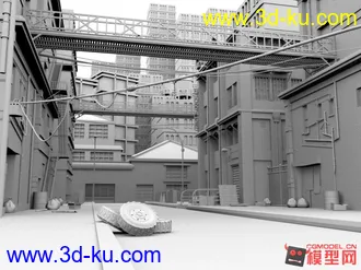 3D打印模型街道场景的图片