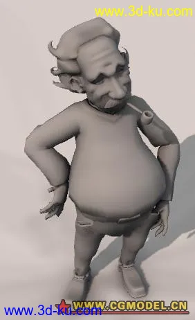 3D打印模型卡通爱因斯坦的图片