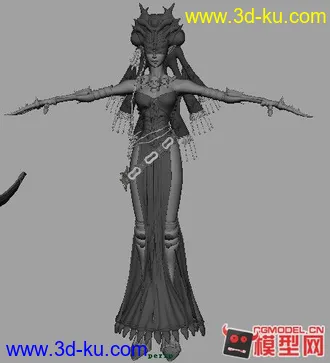 3D打印模型超级精细，唯美女战士的图片